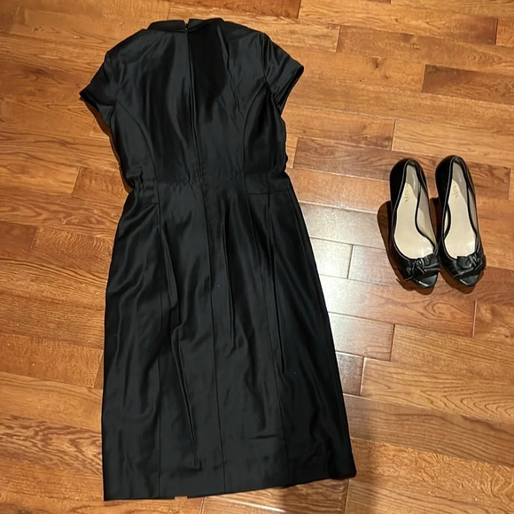 Le Chateau Black DoubleBreasted Virgin Wool Shirt Dress SZ Small - Picture 12 of 17